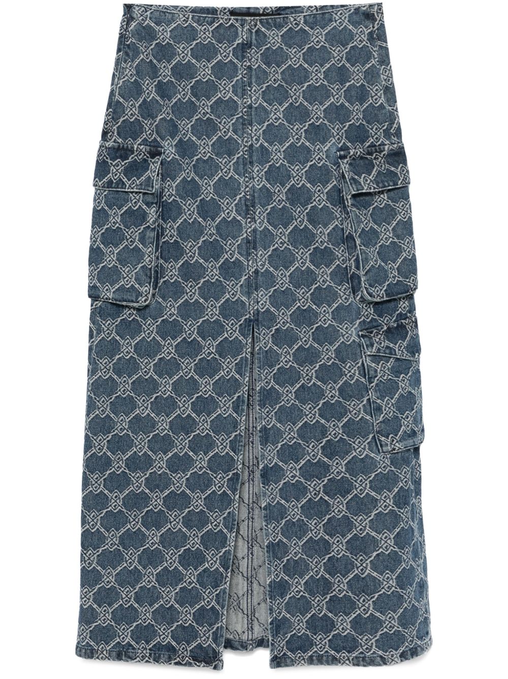 Daily Paper Zora 超长半身裙 - 蓝色