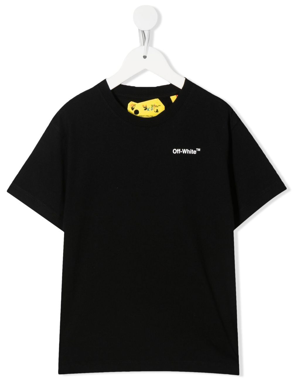 Off-White Kids logo印花短袖T恤 - 黑色