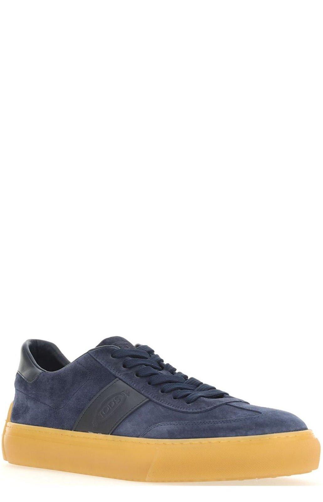 Tod's Logo Embossed Panelled Sneakers