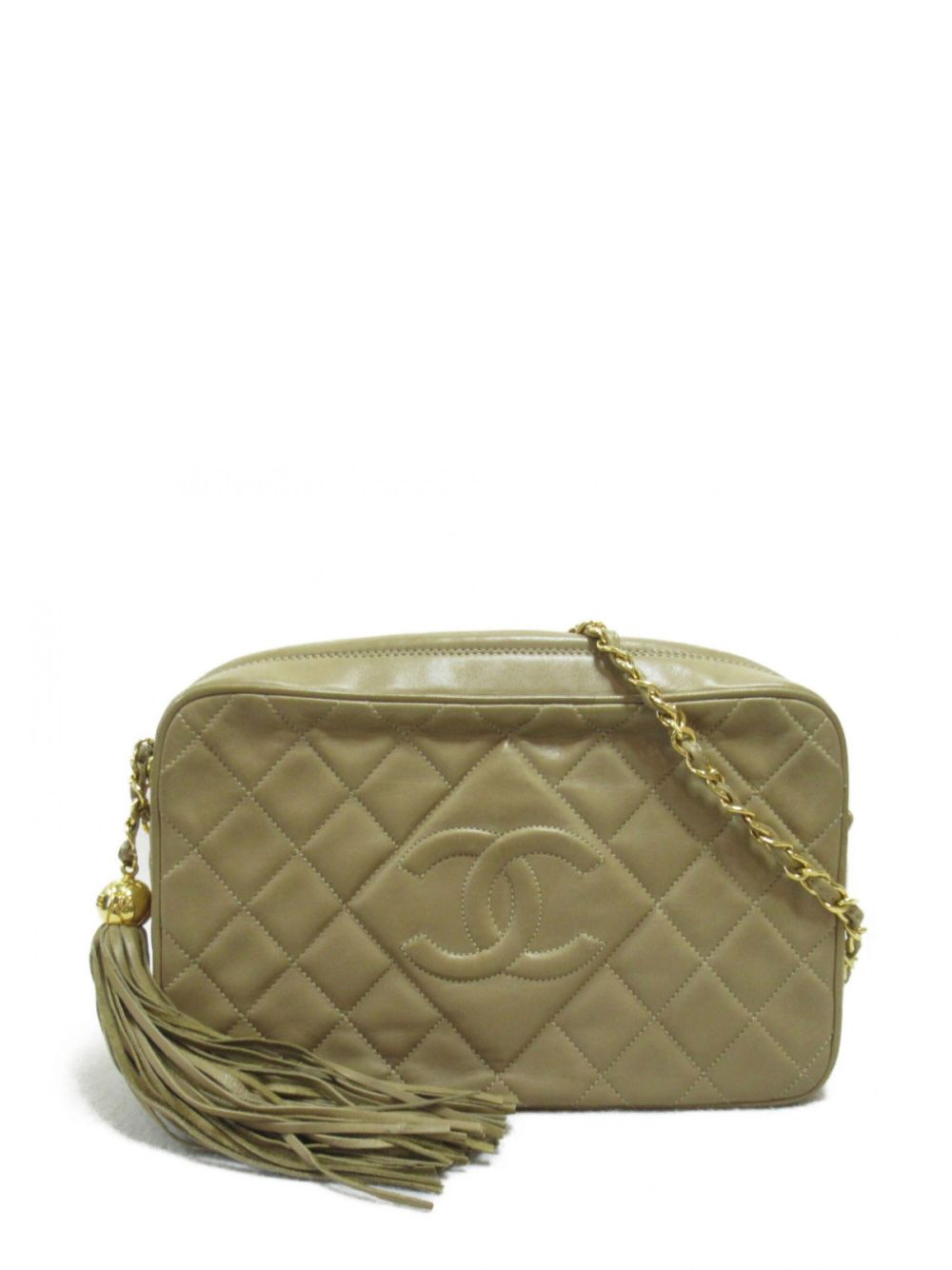 CHANEL Pre-Owned 菱纹绗缝相机包（1991-1994年典藏款） - 中性色