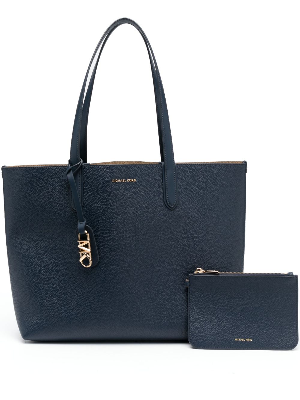 Michael Michael Kors Eliza 大号双面皮质手提包 - 蓝色
