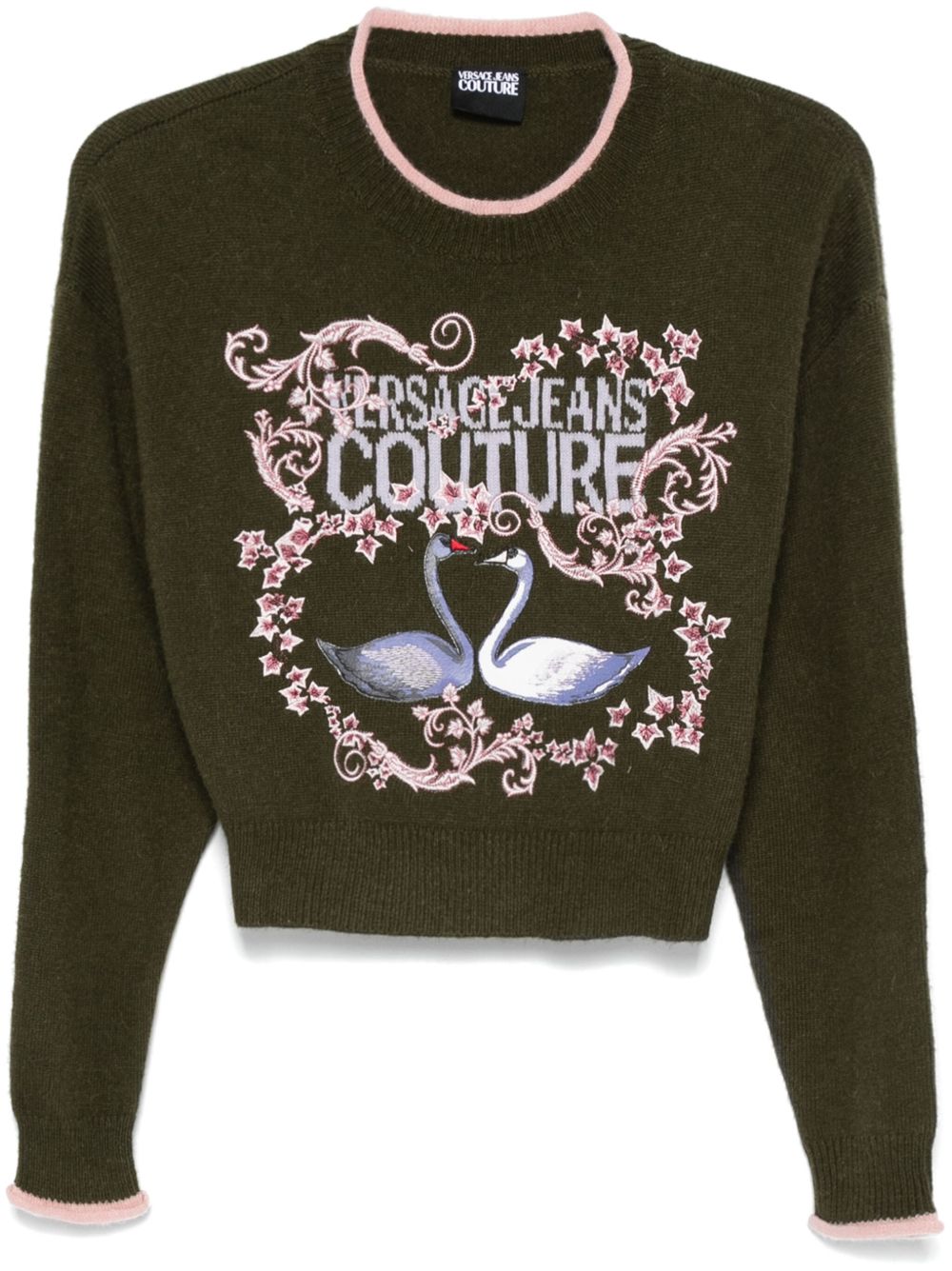 Versace Jeans Couture Swan Lake 毛衣 - 绿色