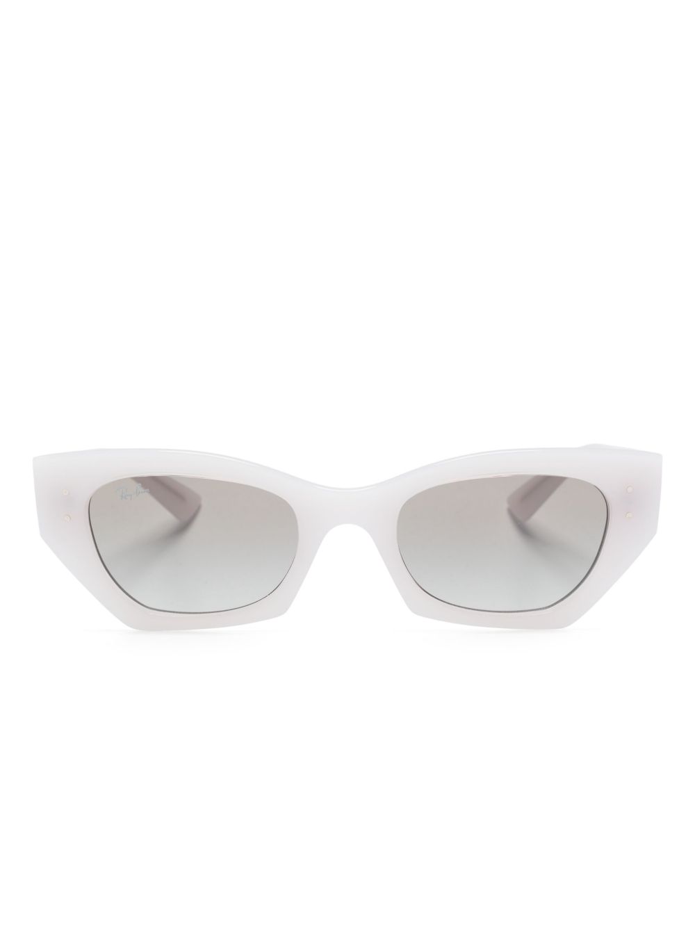Ray-Ban Zena 猫眼镜框太阳眼镜 - 白色