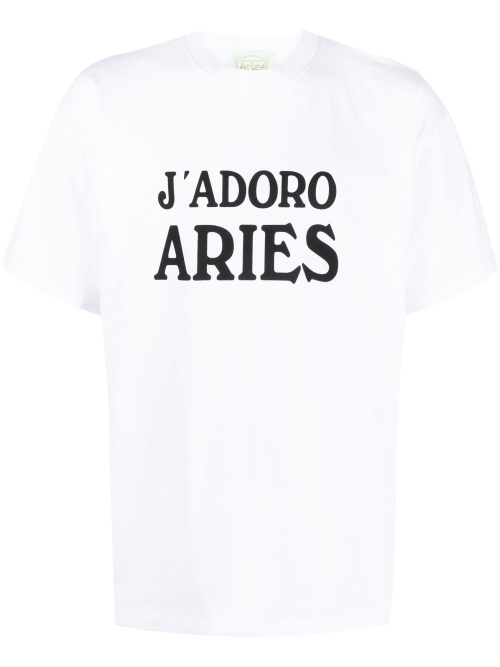 Aries J'Adoro Aries 棉T恤 - 白色