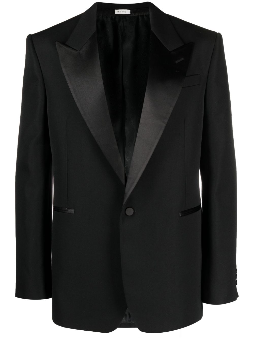Alexander McQueen 单排扣西装夹克 - 黑色