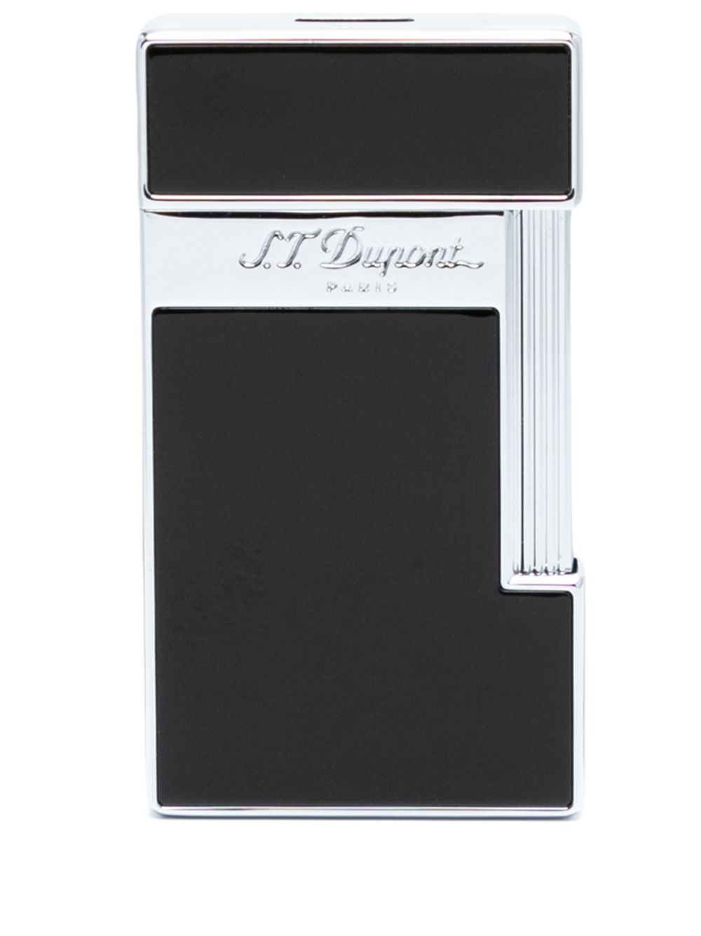 S.T. Dupont Slimmy logo雕刻打火机（6.5厘米 x 3.5厘米） - 黑色