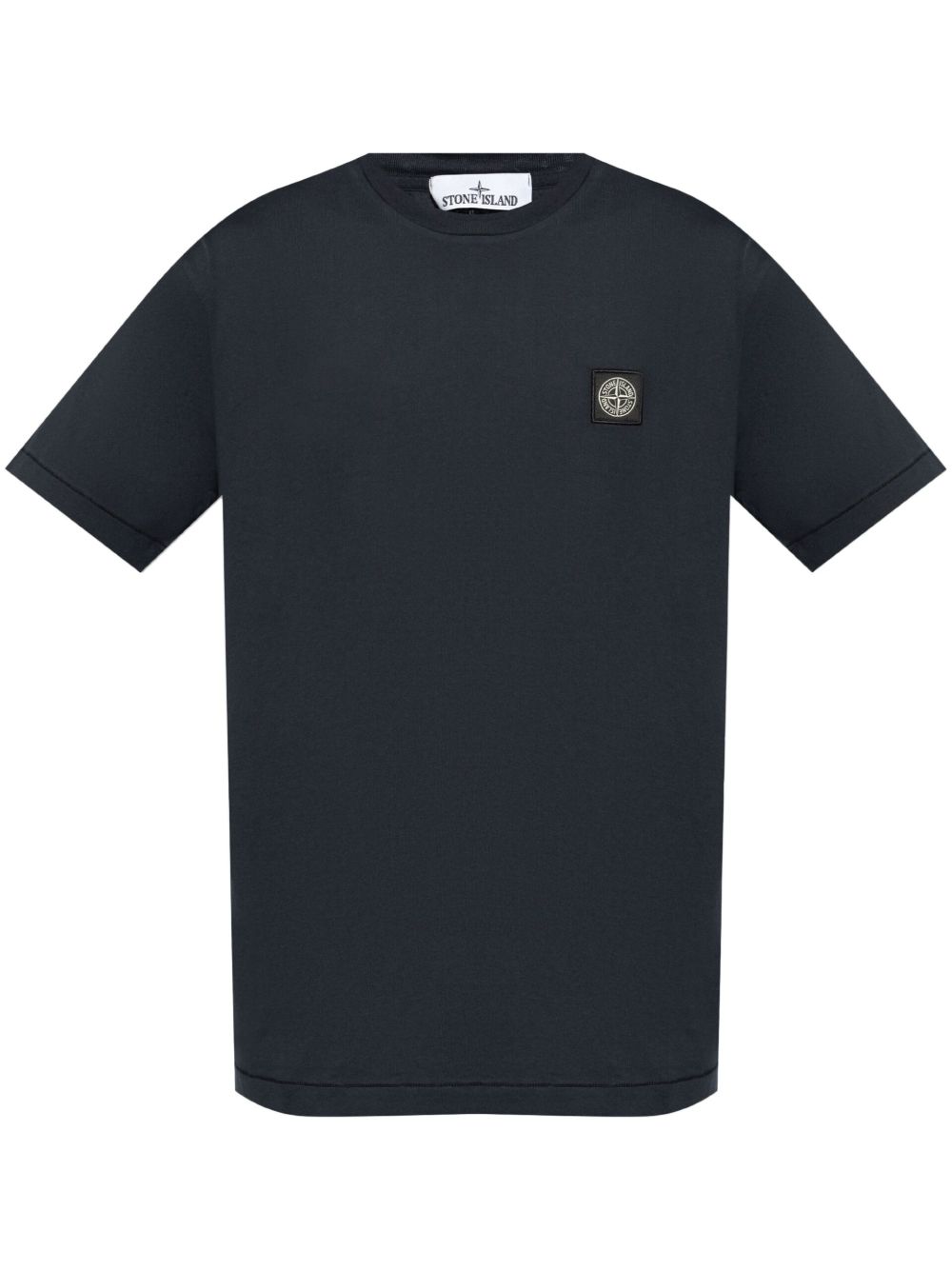 Stone Island 标贴棉T恤 - 蓝色