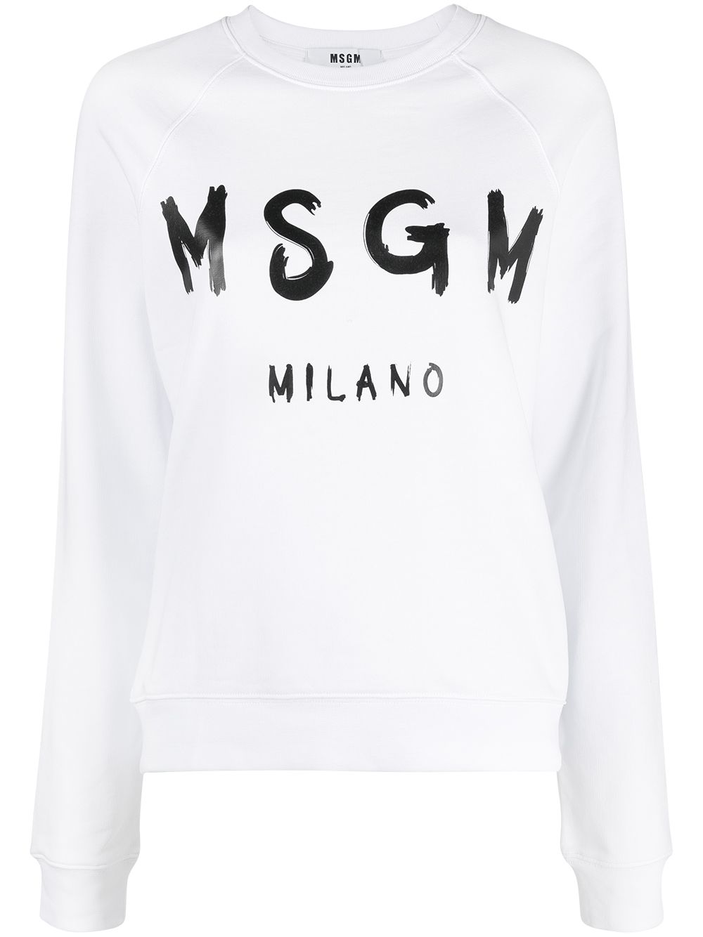MSGM logo印花卫衣 - 白色