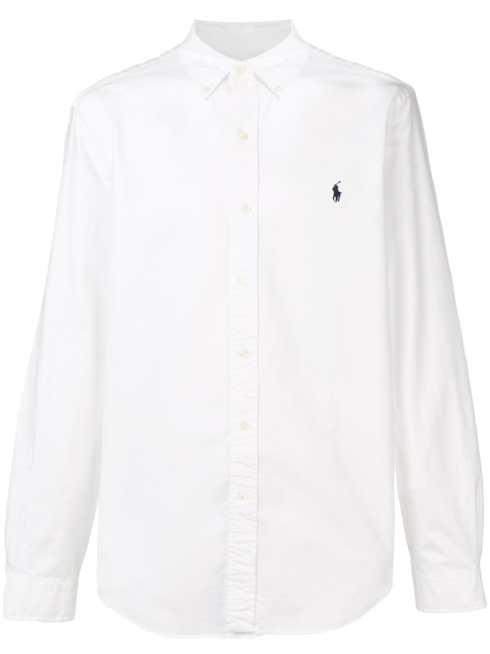 Polo Ralph Lauren logo刺绣衬衫 - 白色