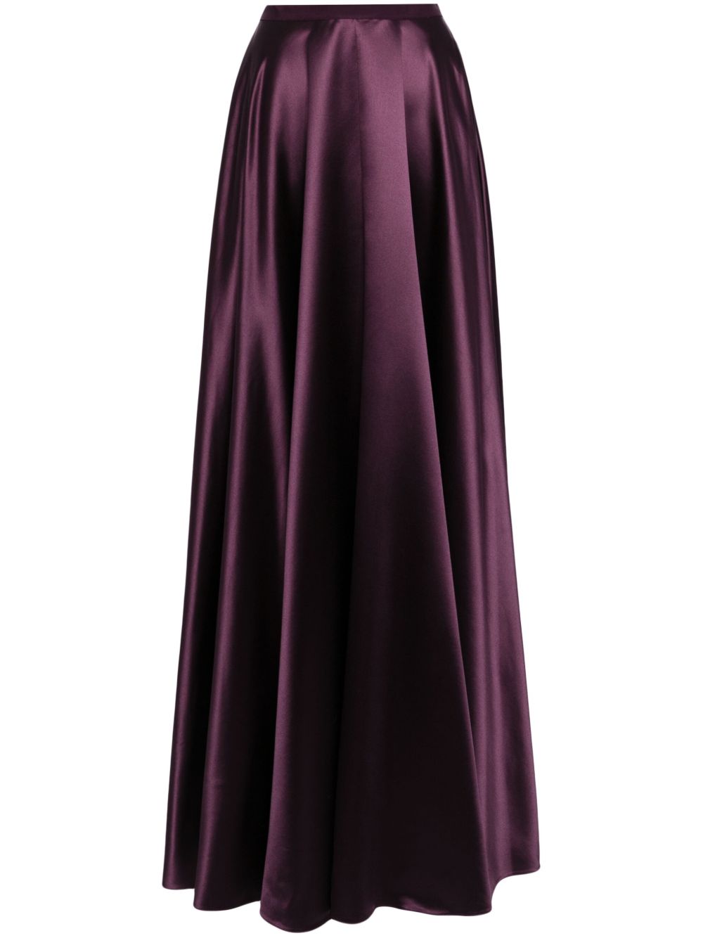 Jenny Packham Lakota 缎面超长半身裙 - 紫色
