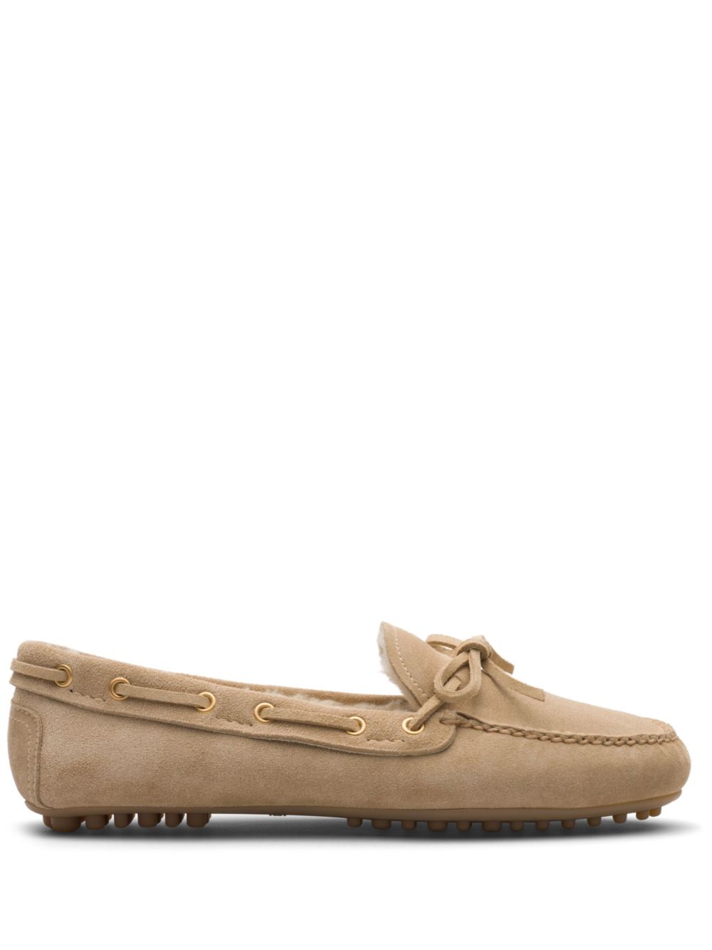 Car Shoe 绒面皮乐福鞋 - 中性色