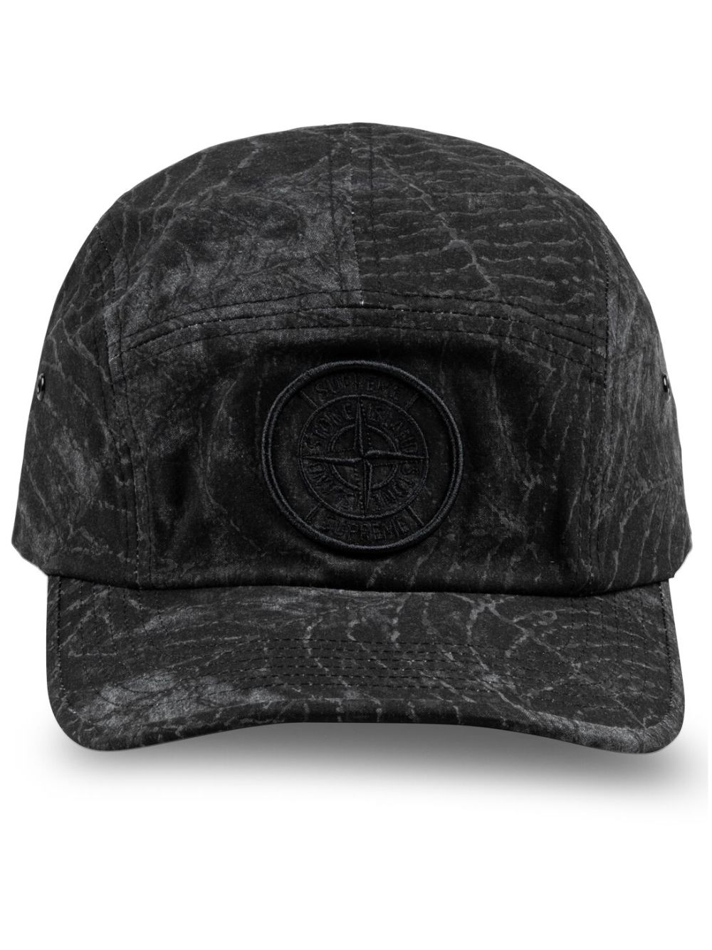 Supreme x Stone Island 棒球帽 - 黑色