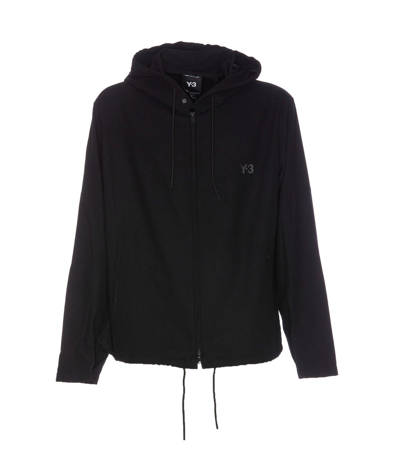 Y-3 Zipped Drawstring Hoodie