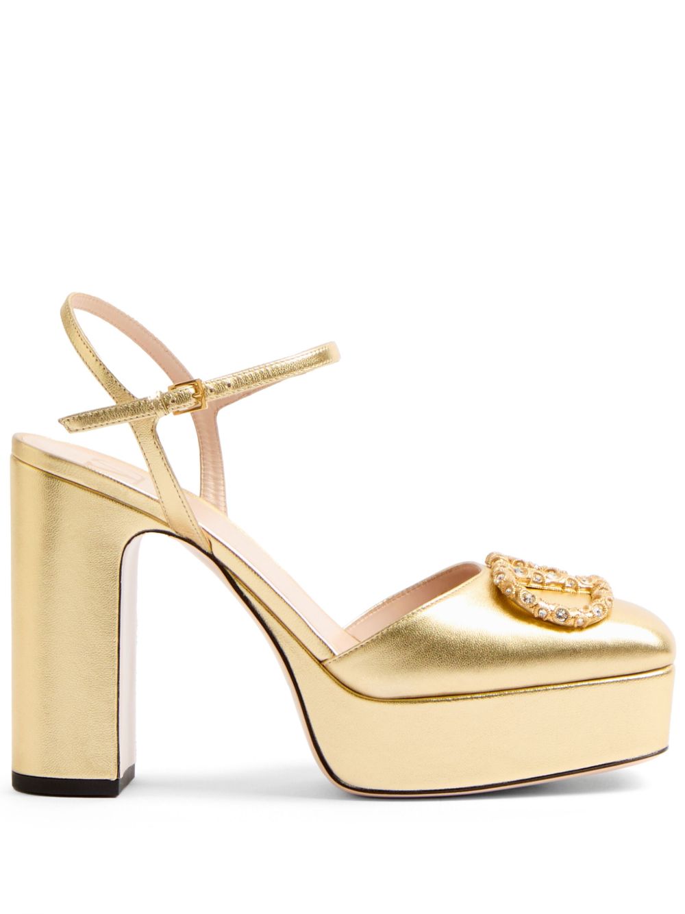 Valentino Garavani VLogo Signature 高跟鞋 - 金色