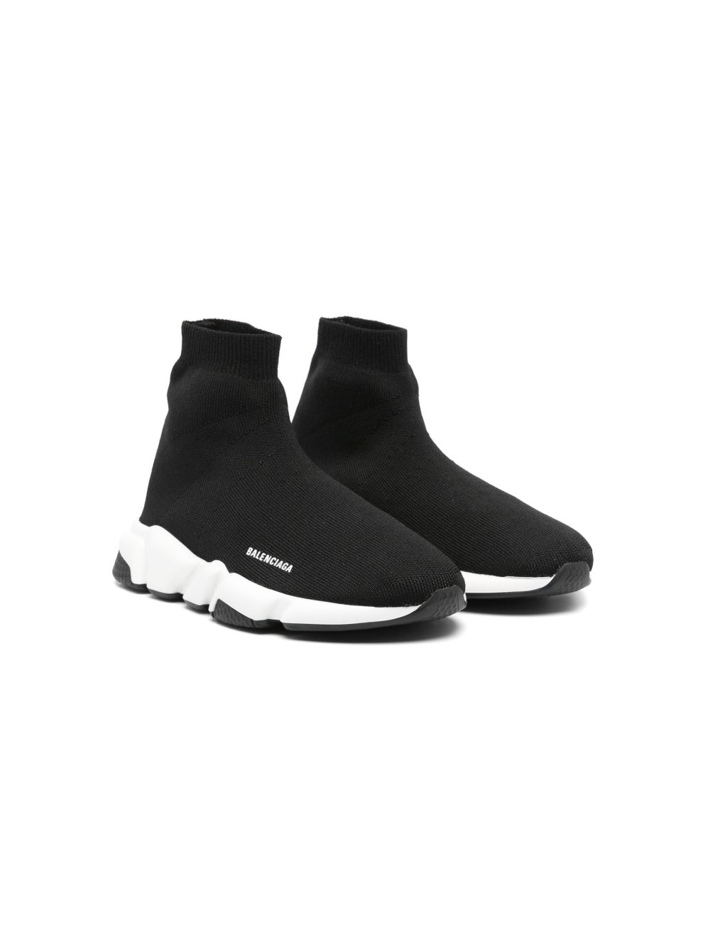 Balenciaga Kids Speed LT 针织袜运动鞋 - 黑色