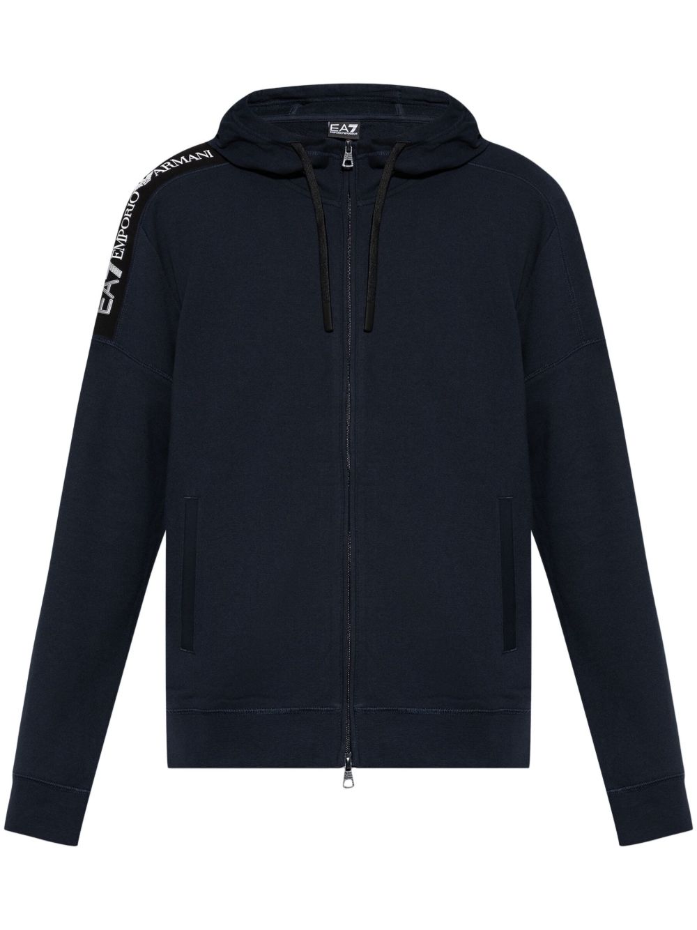 Ea7 Emporio Armani logo印花夹克 - 蓝色
