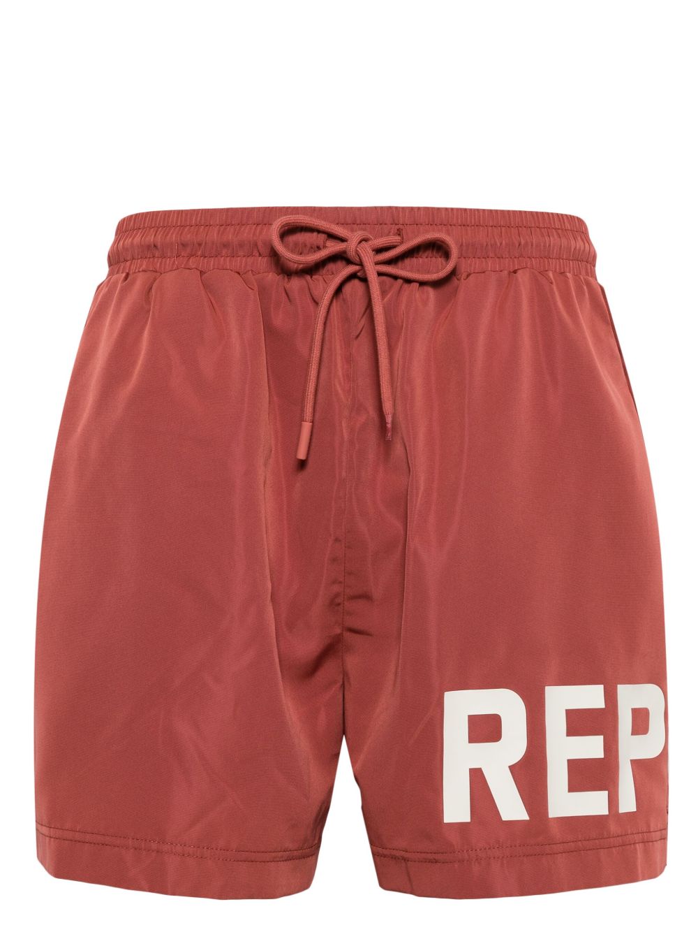 Represent logo印花泳裤 - 红色