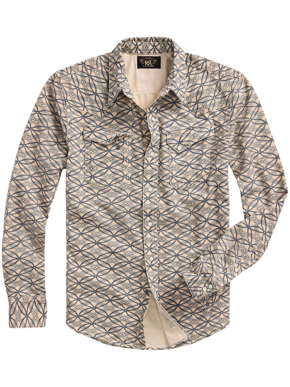 Ralph Lauren RRL 抽象印花衬衫 - 中性色