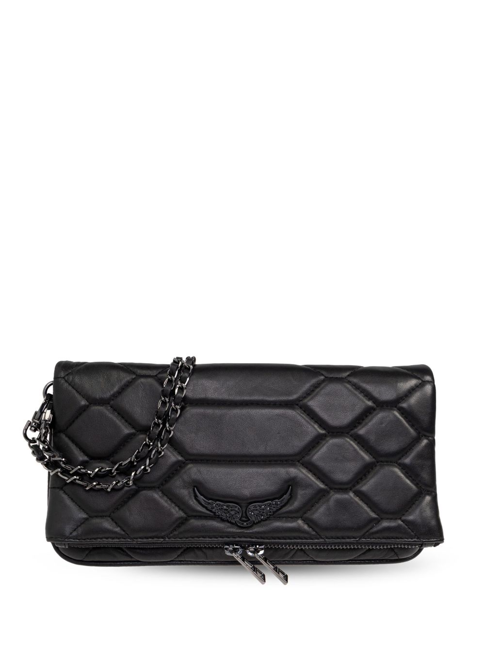 Zadig&Voltaire Rock Mat Scale 手拿包 - 黑色