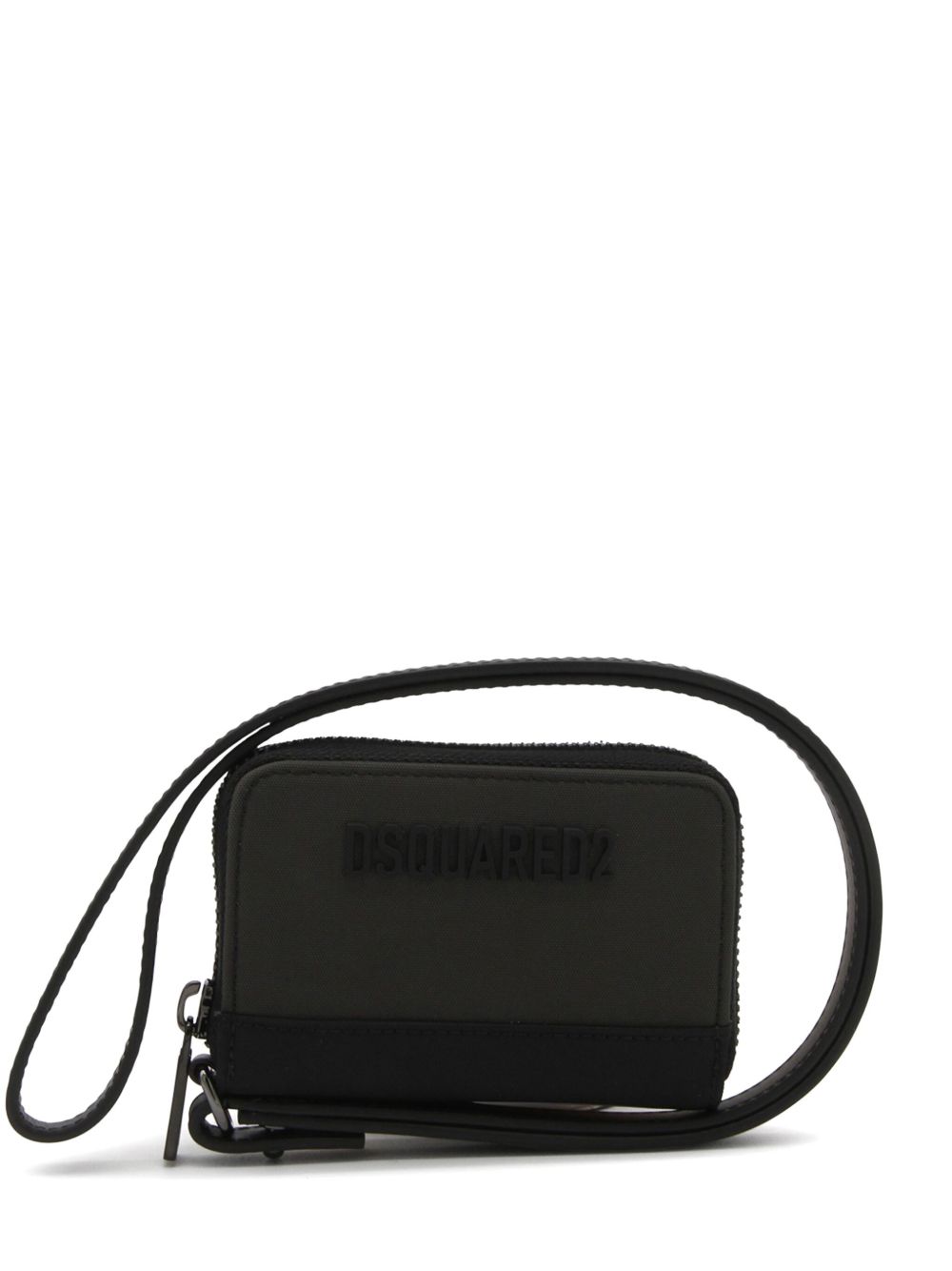 DSQUARED2 logo压纹钱包 - 黑色
