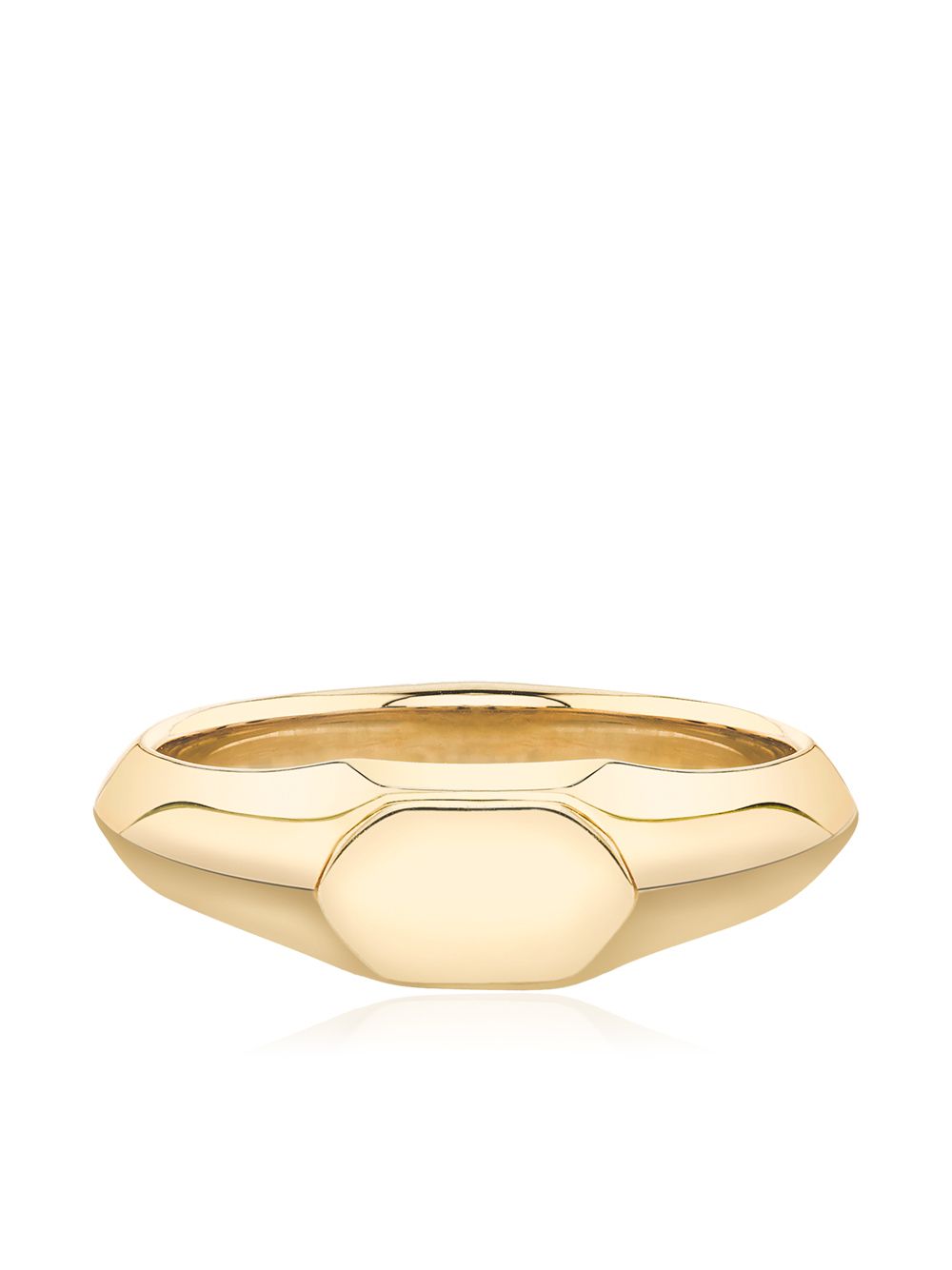Lizzie Mandler Fine Jewelry 刀形图章戒指 - 金色