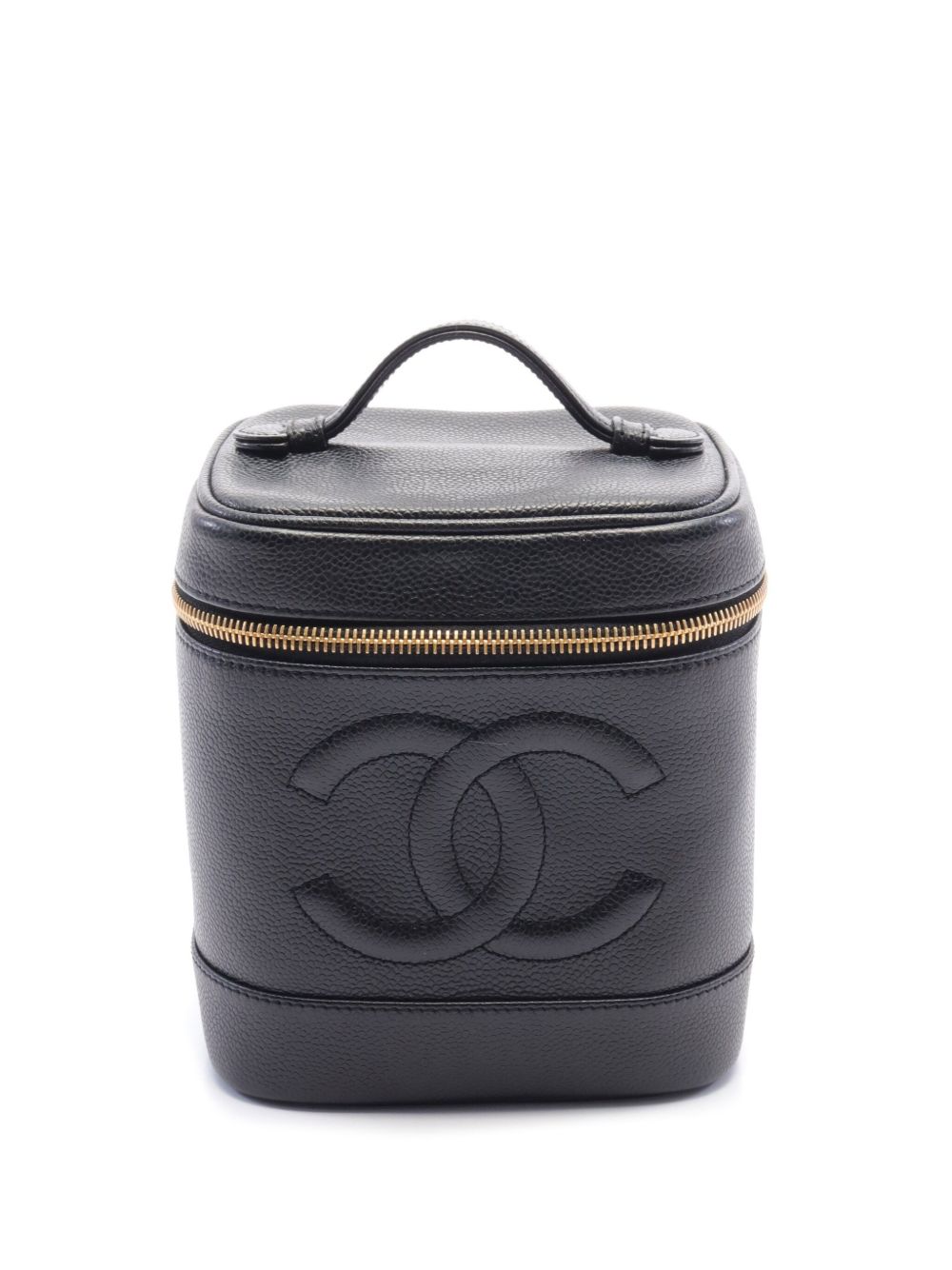 CHANEL Pre-Owned Vanity 手提包（2000-2002年典藏款） - 黑色