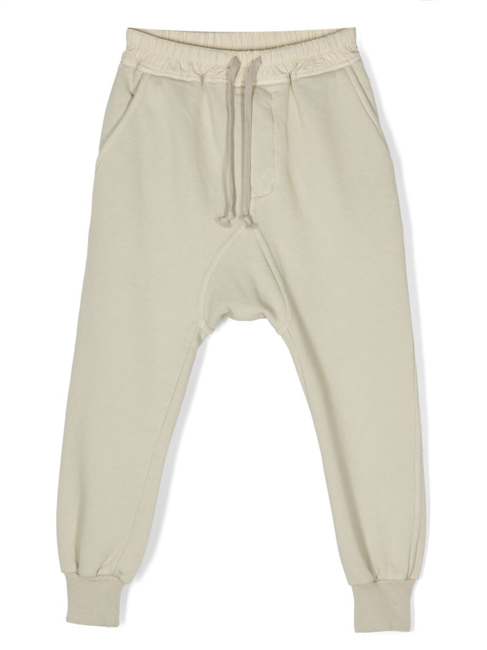 Rick Owens Kids 抽绳裤腰棉运动裤 - 中性色