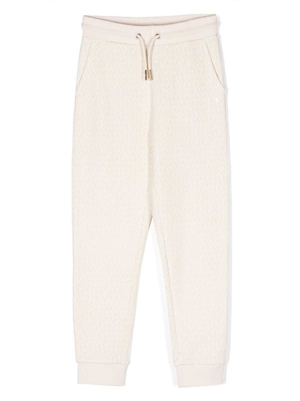 Michael Kors Kids 经典印花毛巾布运动裤 - 中性色