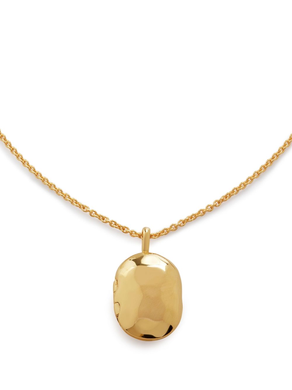 Monica Vinader Mini Locket 可调式项链 - 金色