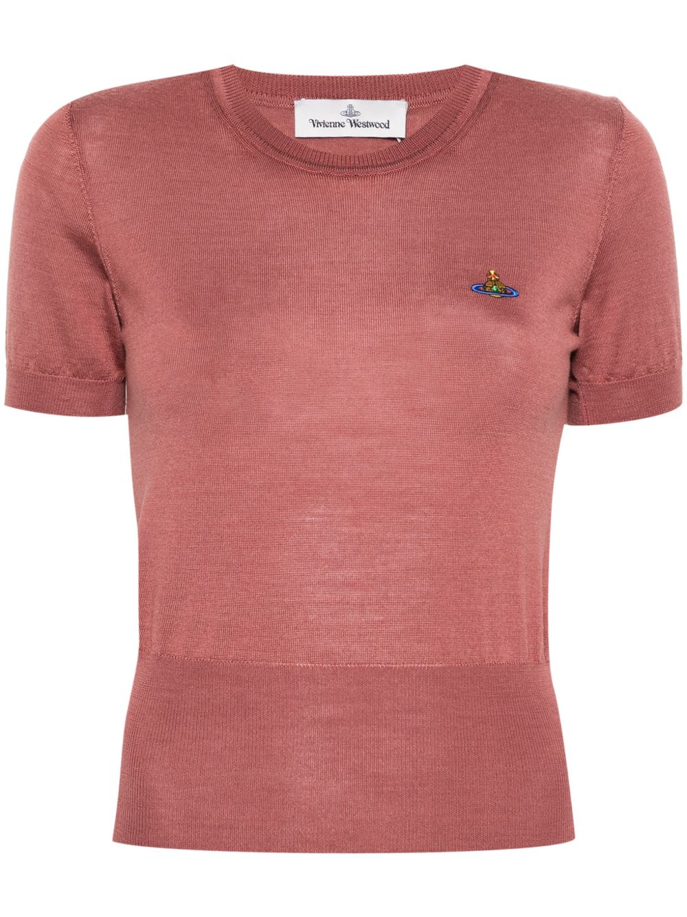Vivienne Westwood Bea Orb 刺绣毛衣 - 粉色