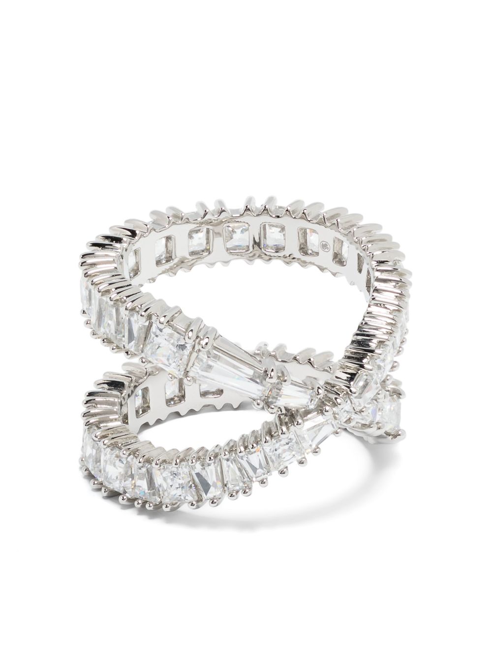 Swarovski Hyperbola 方晶锆石戒指 - 银色