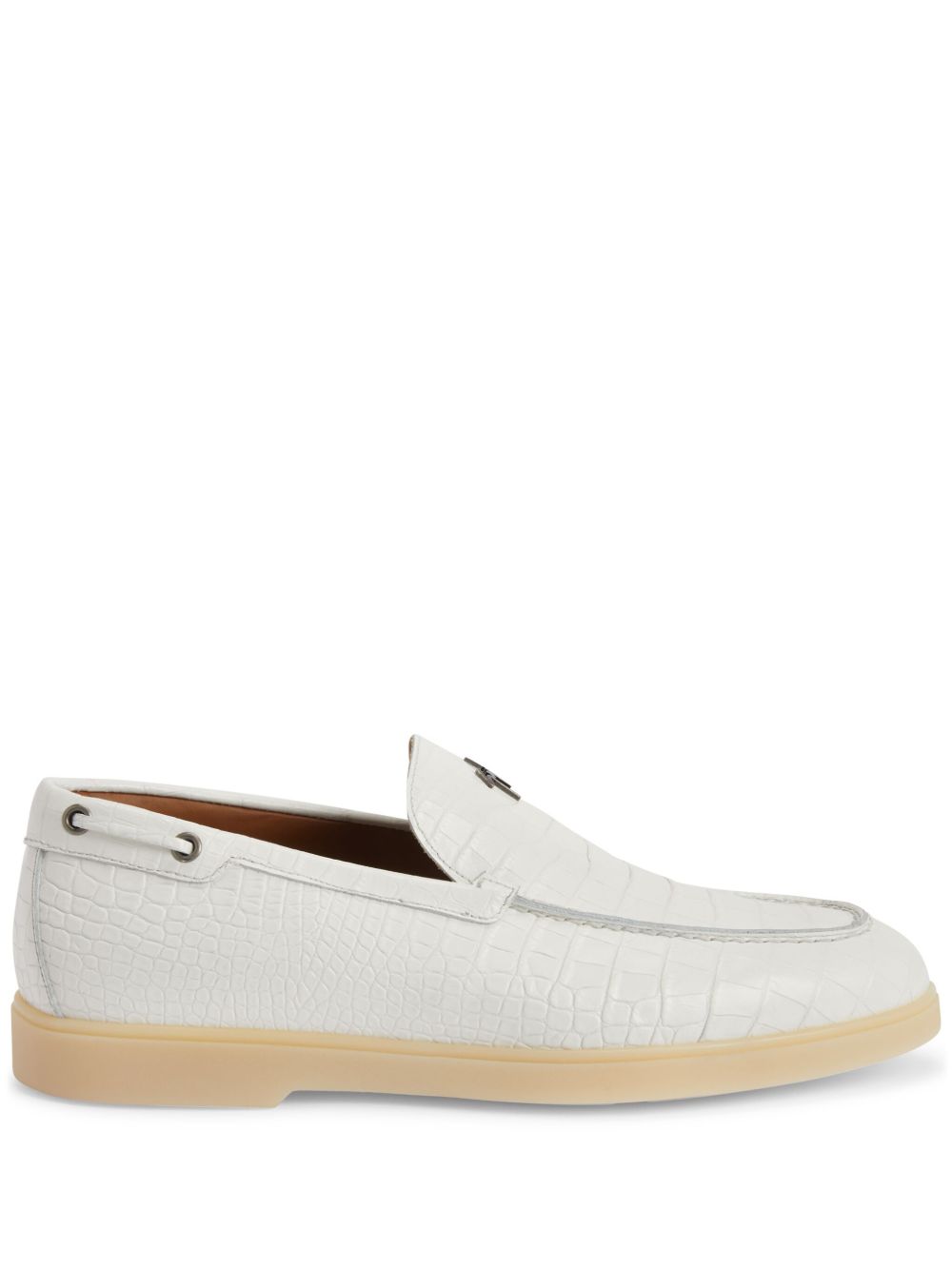 Giuseppe Zanotti The Maui 皮质乐福鞋 - 白色
