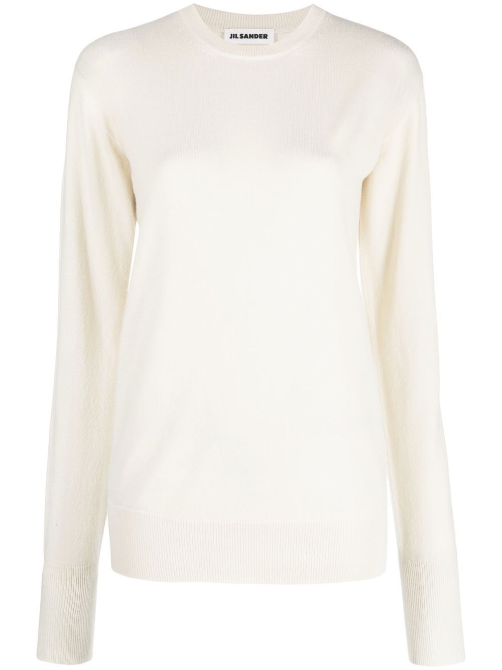 Jil Sander 罗纹针织羊绒毛衣 - 中性色