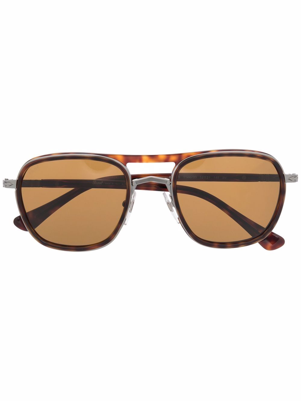 Persol 飞行员太阳眼镜 - 褐色