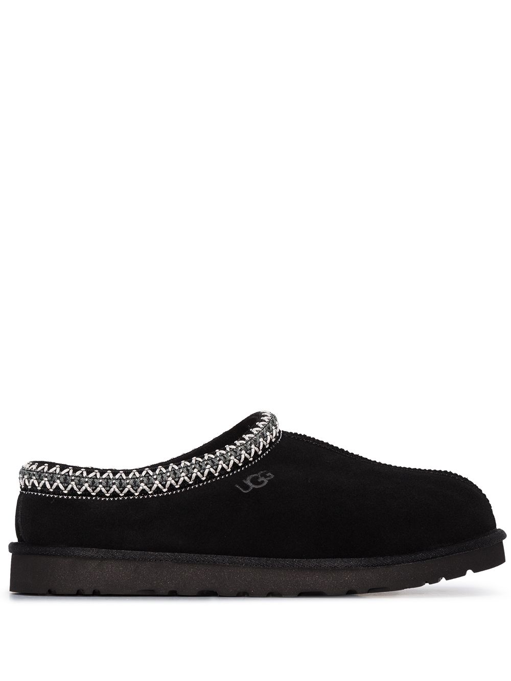 UGG Tasman 绒面皮平底鞋 - 黑色