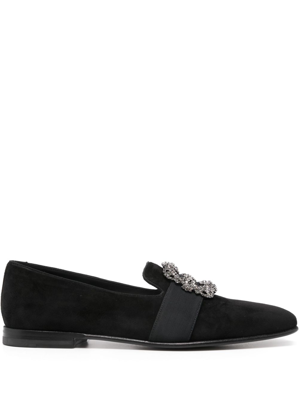 Manolo Blahnik Carlton 乐福鞋 - 黑色