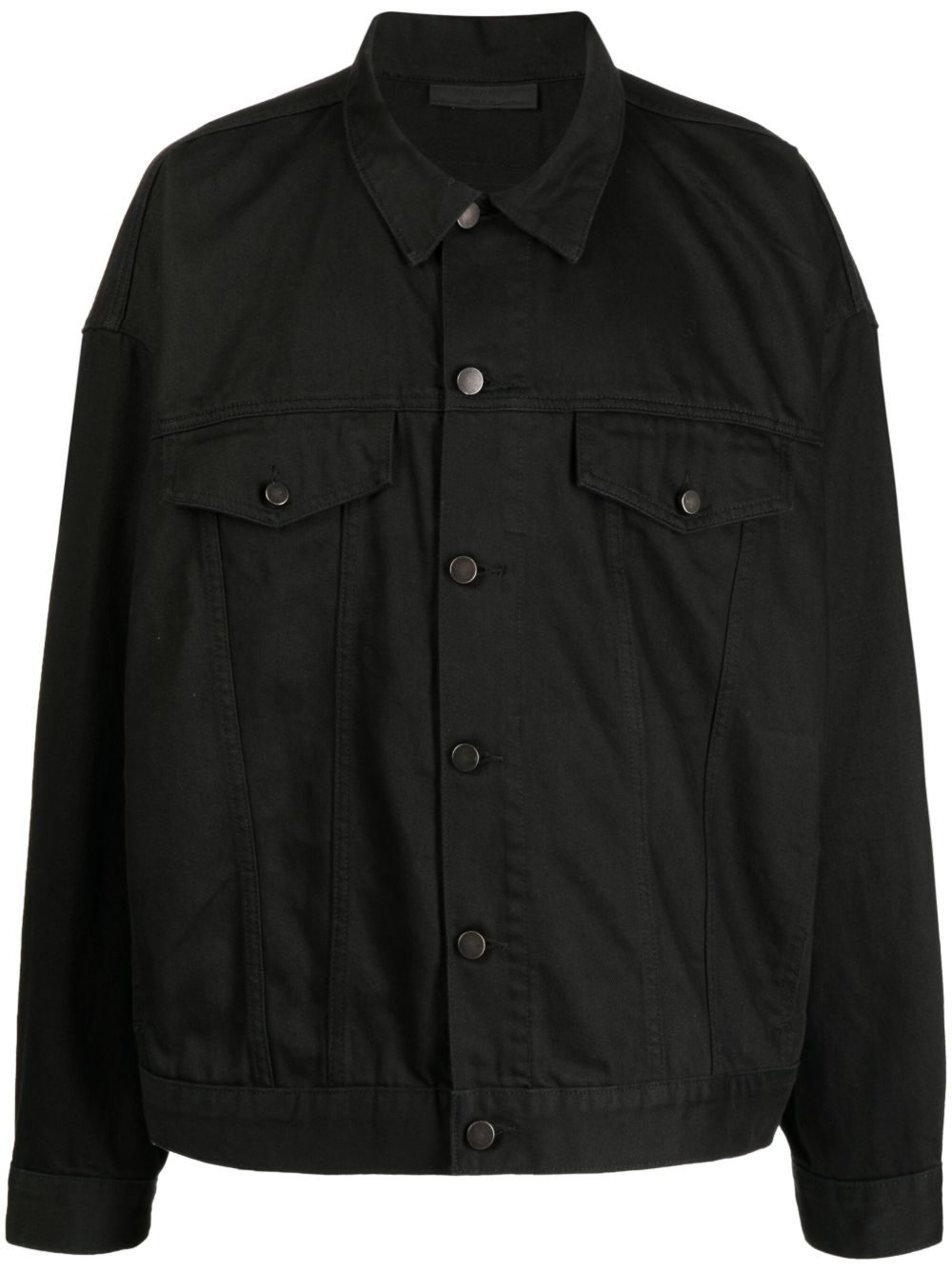 FEAR OF GOD ESSENTIALS 搭扣开合牛仔夹克 - 黑色