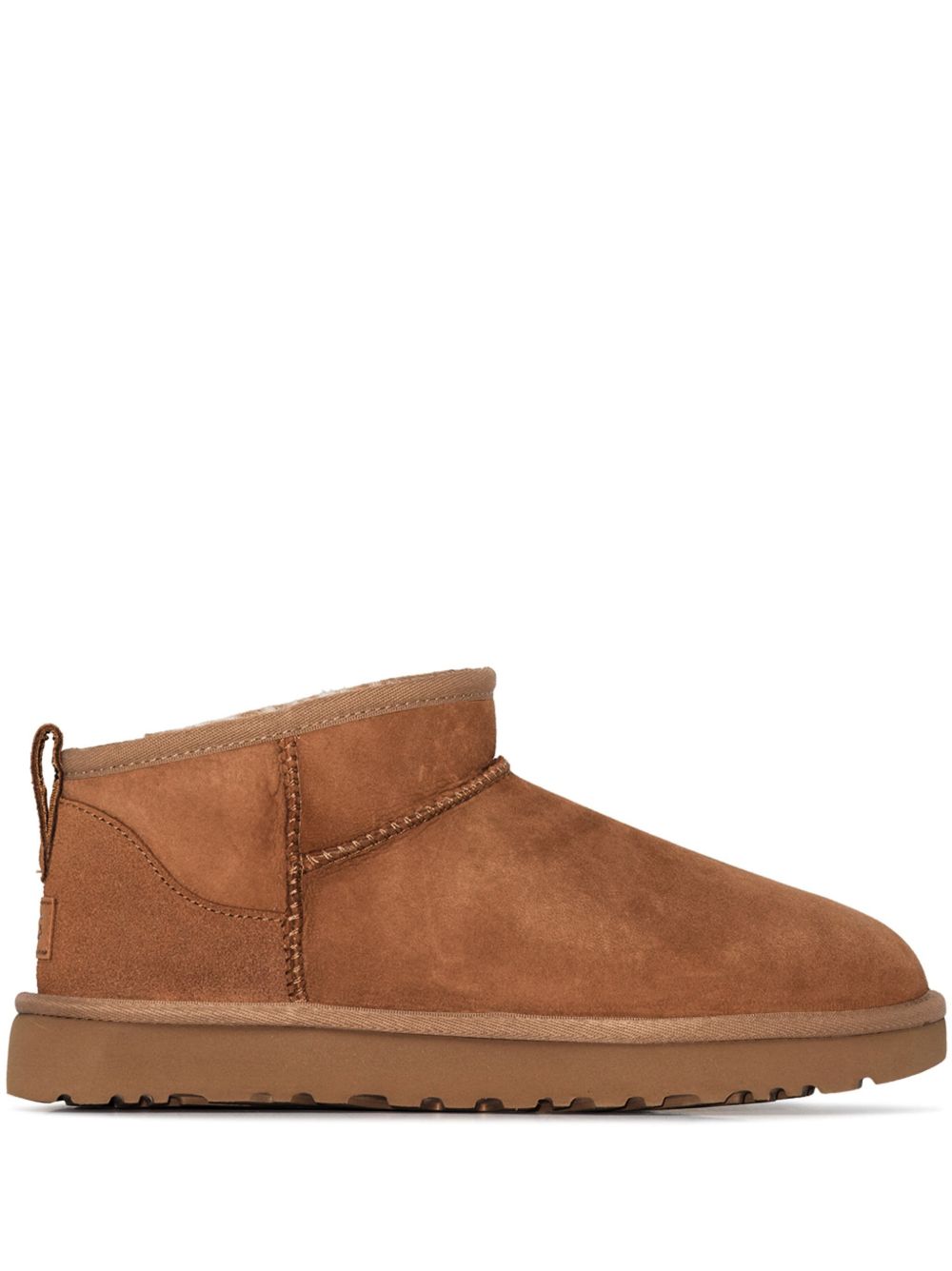 UGG Classic Ultra Mini 及踝靴 - 褐色