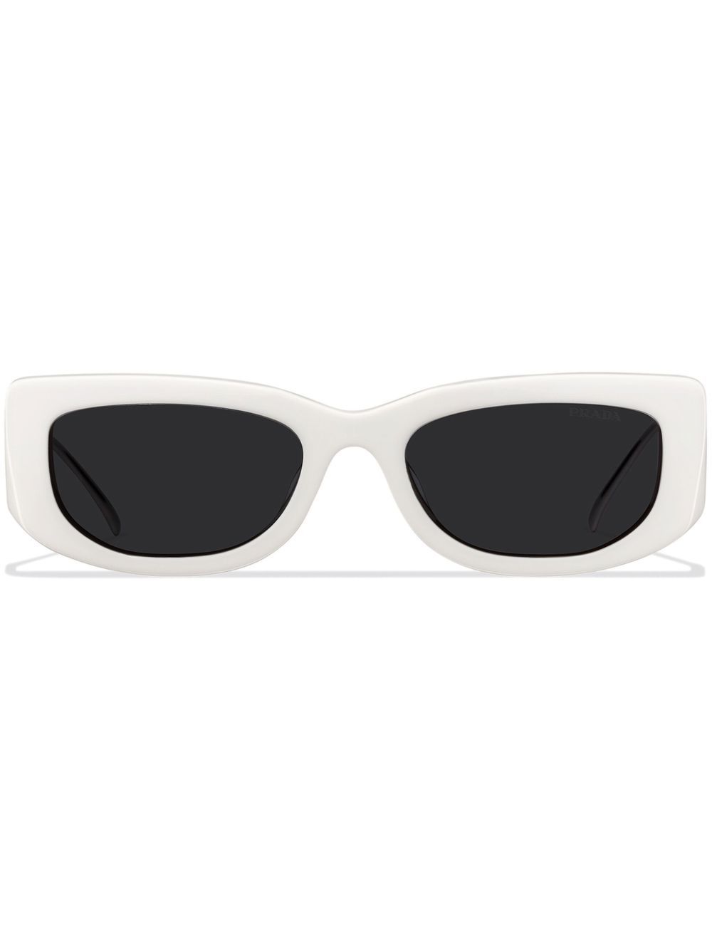 Prada Eyewear Symbole 长方形框太阳眼镜 - 灰色