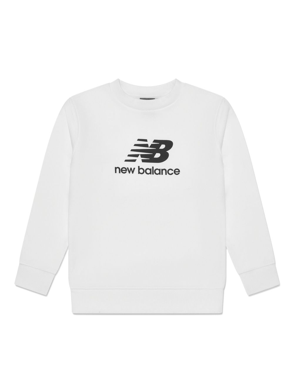 New Balance Kids logo印花卫衣 - 白色