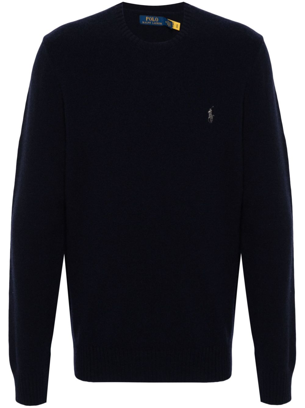 Polo Ralph Lauren logo刺绣毛衣 - 蓝色