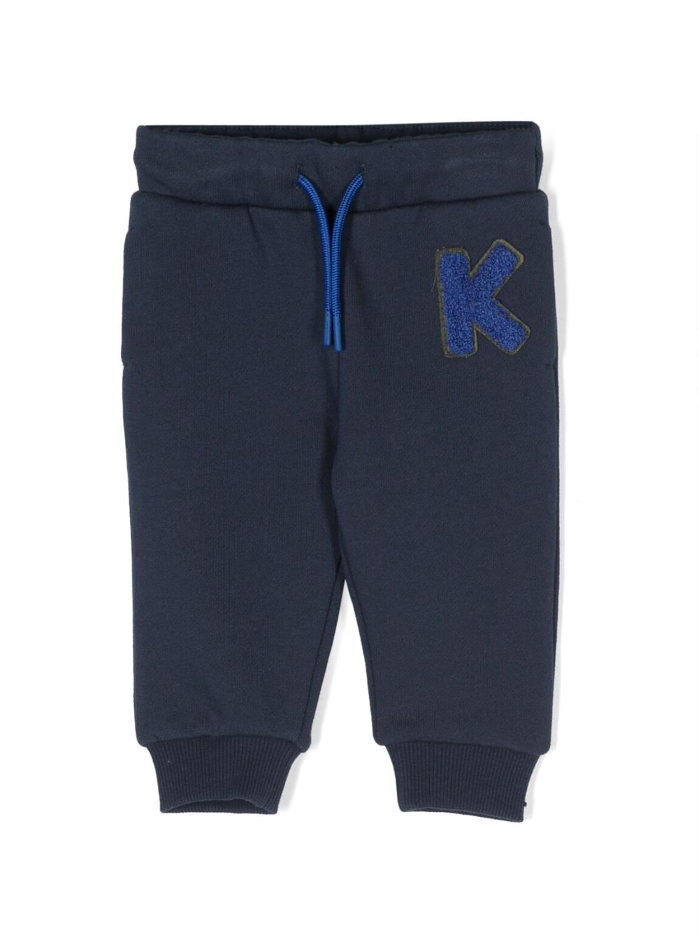 Kenzo Kids logo刺绣打底裤 - 蓝色