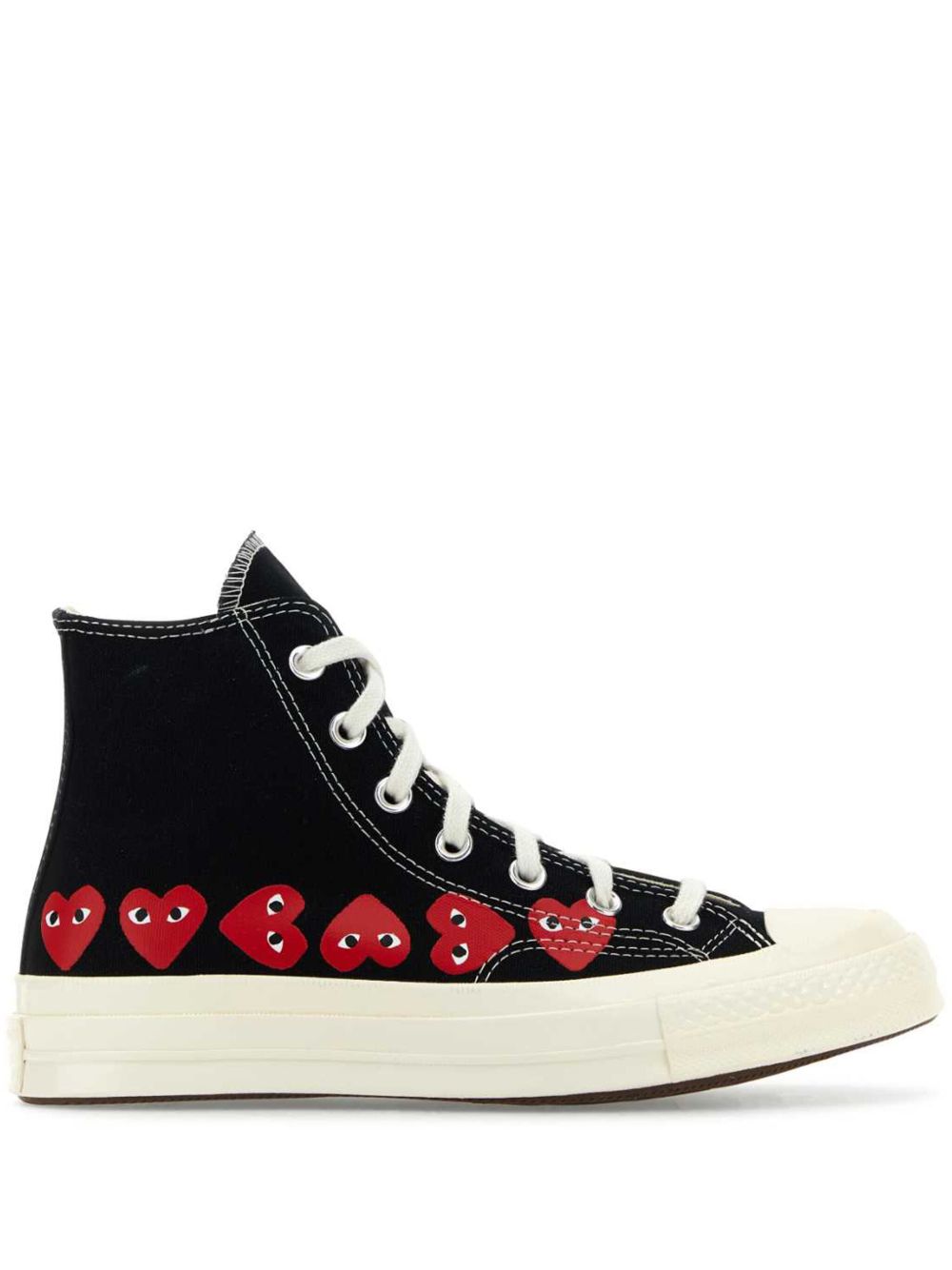 Comme Des Garçons Play x Converse x Converse Play 高帮运动鞋 - 黑色