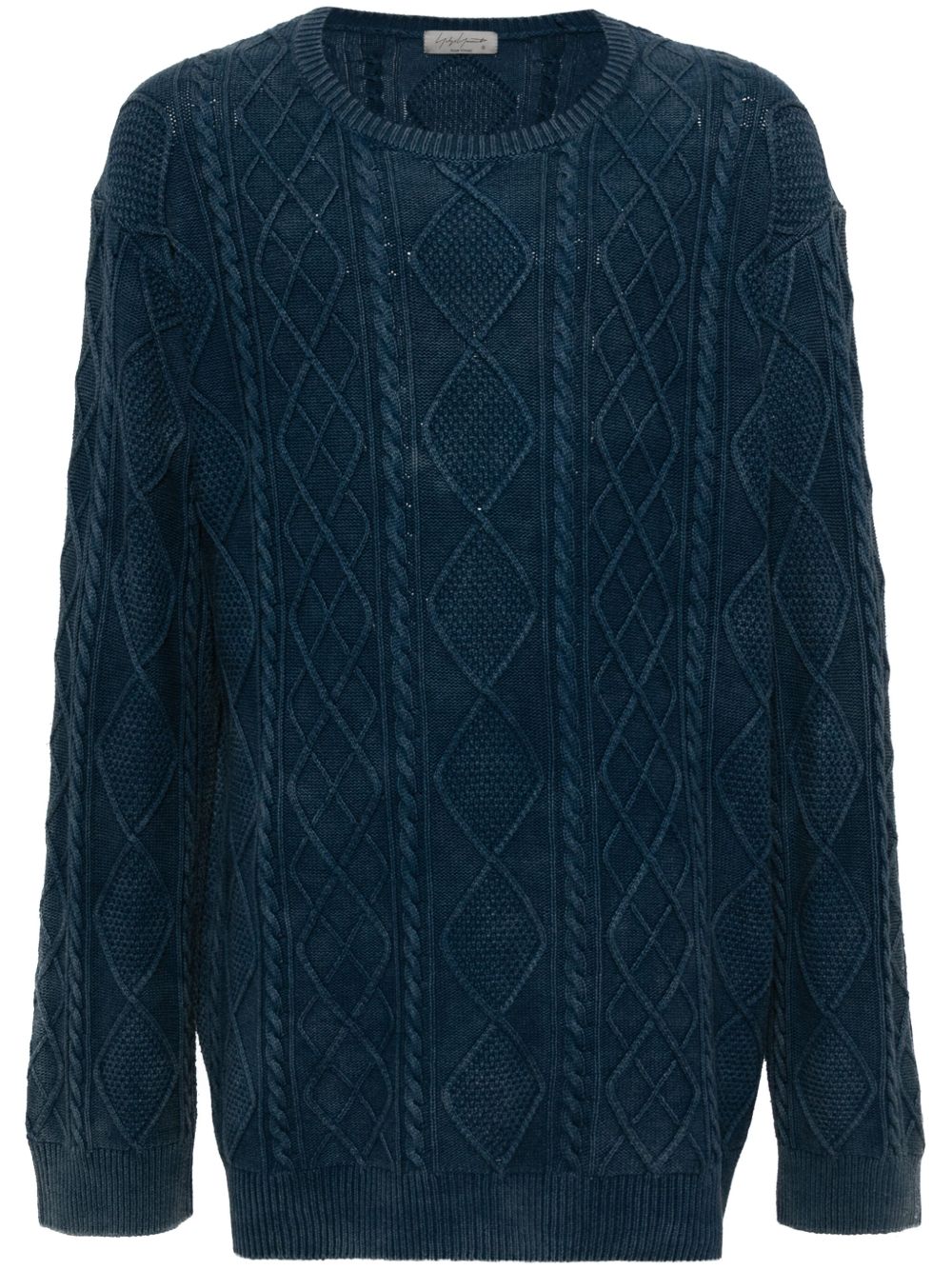 Yohji Yamamoto Alan Discharge 毛衣 - 蓝色