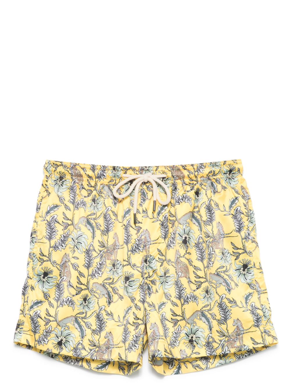 PENINSULA SWIMWEAR 花卉印花泳裤 - 黄色