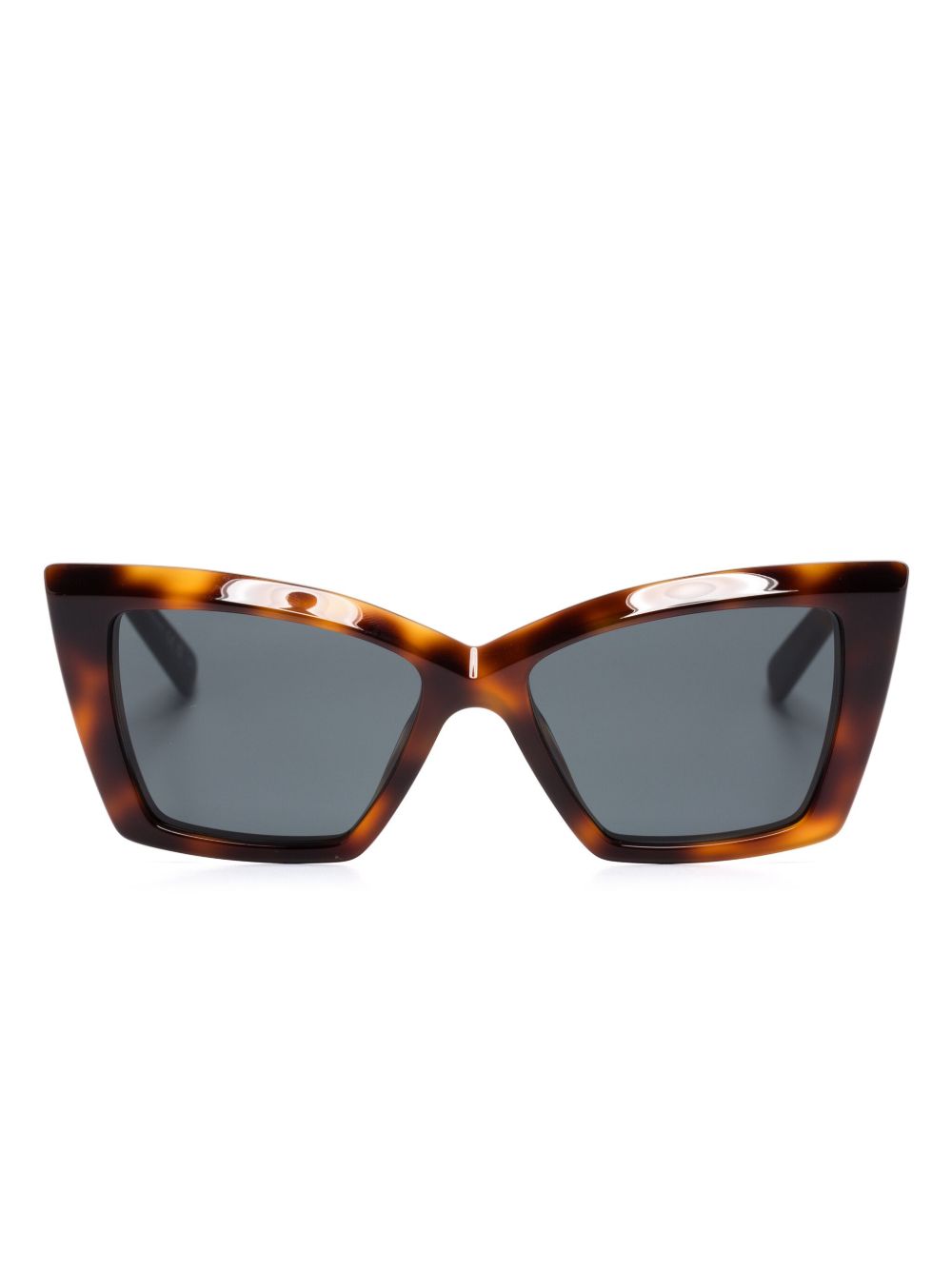 Saint Laurent Eyewear 蝴蝶形镜框太阳眼镜 - 褐色