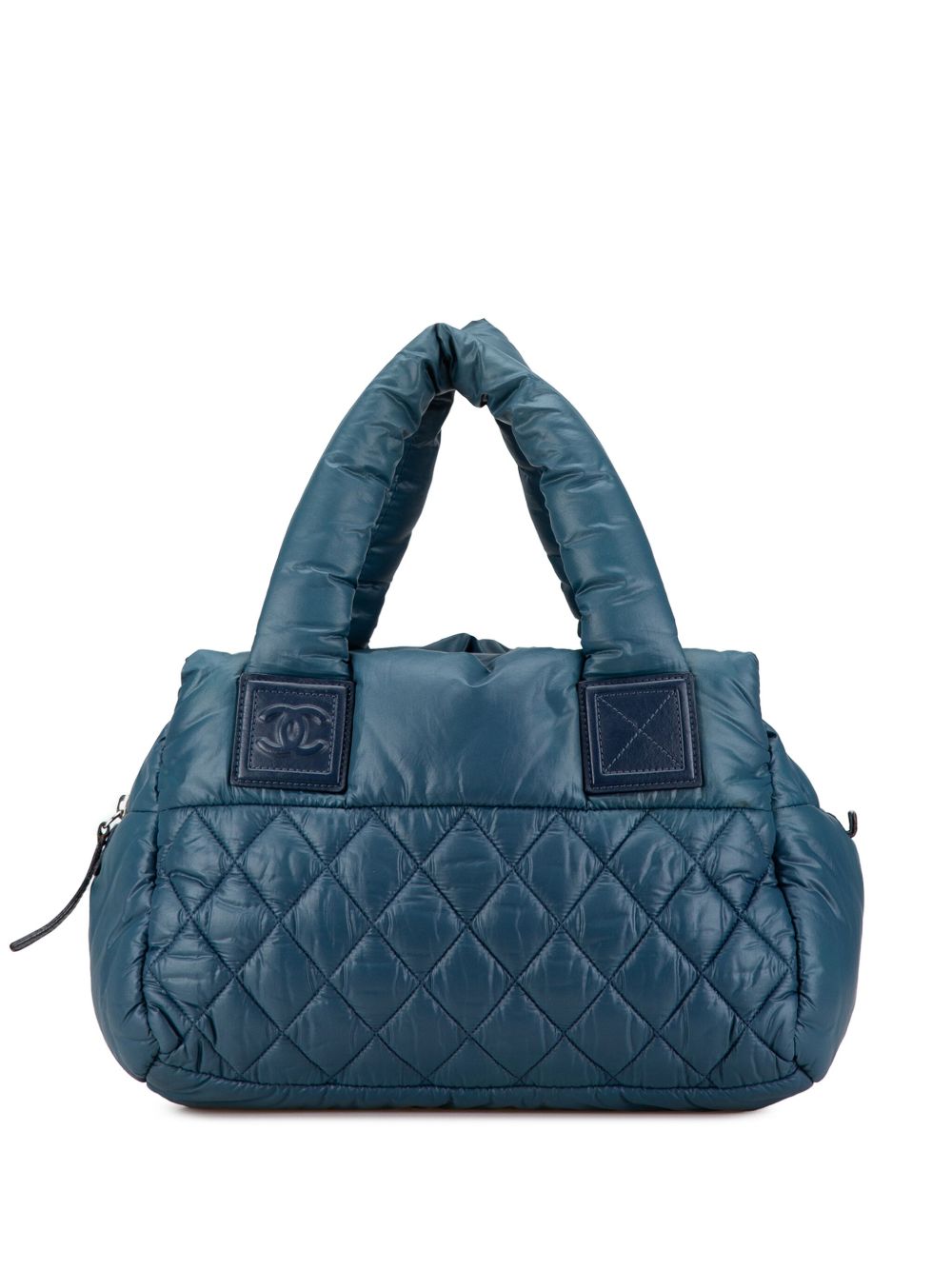 CHANEL Pre-Owned Coco Cocoon 小号尼龙手提包（2009-2010年典藏款） - 蓝色