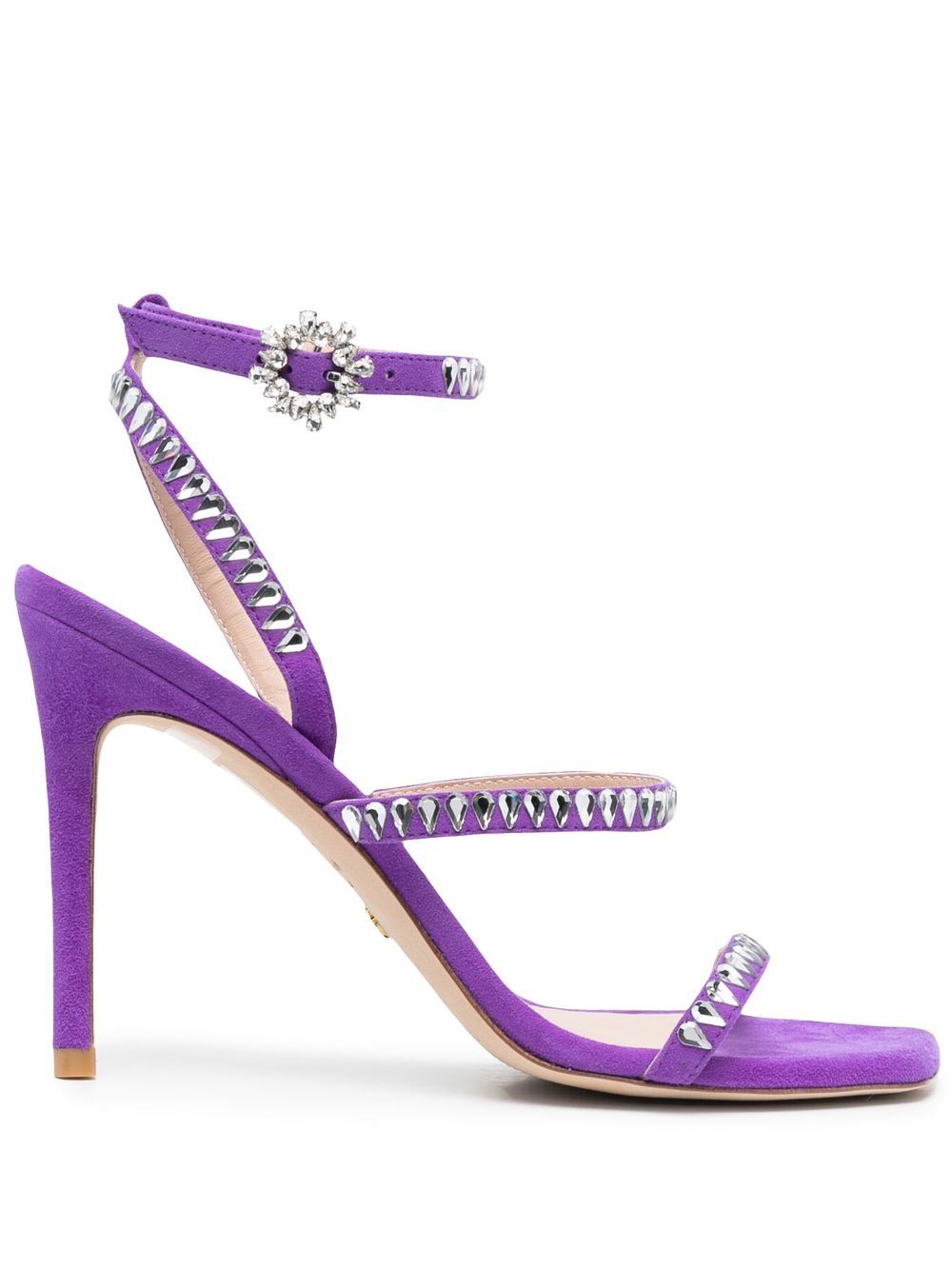 Stuart Weitzman Gemcut 细高跟凉鞋 - 紫色