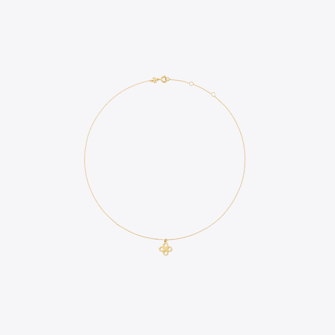 Tory Burch Kira Clover Pendant Necklace