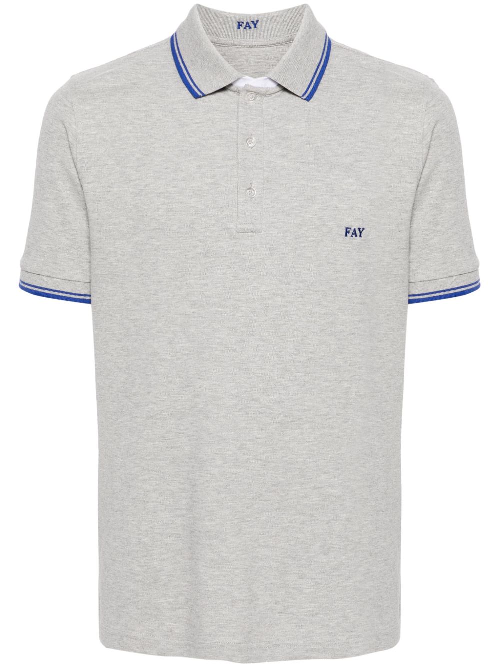 Fay logo刺绣polo衫 - 灰色